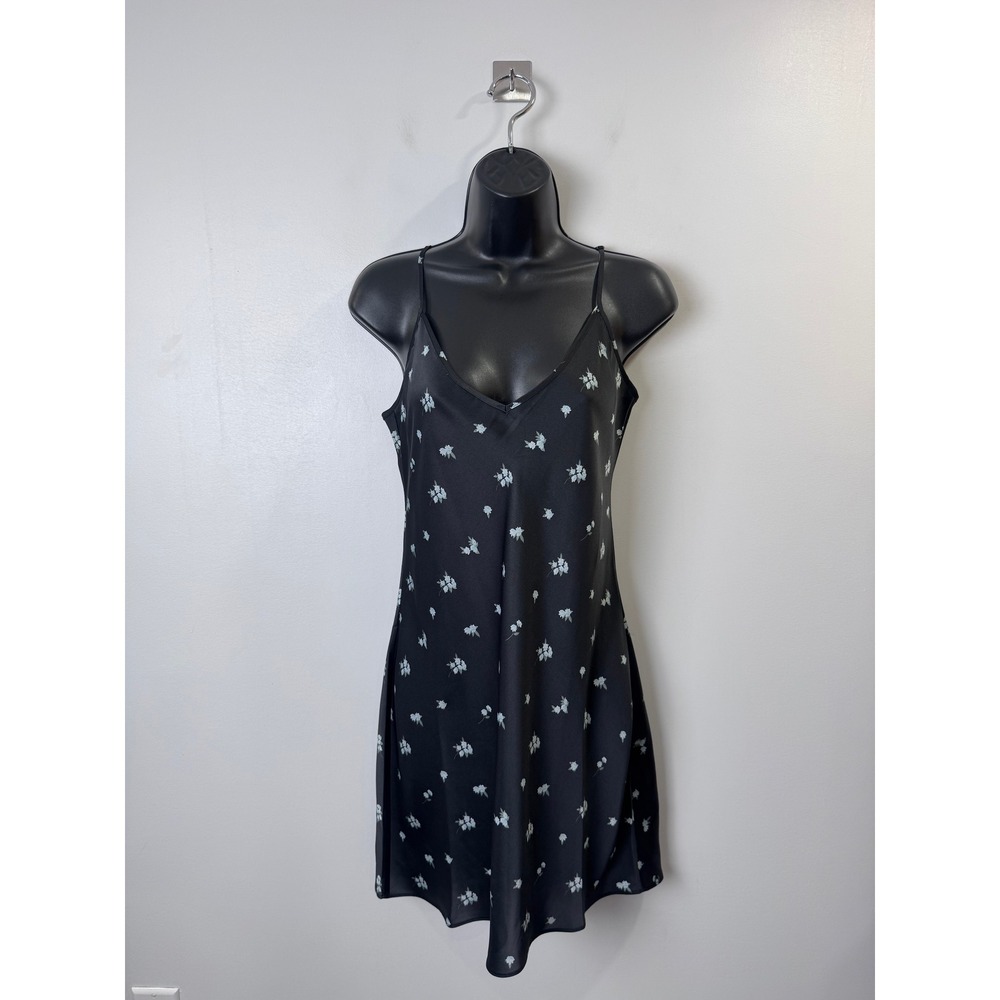 NWT Aritzia Wilfred Women Only Slip Mini Dress Floral Satin Size Medium